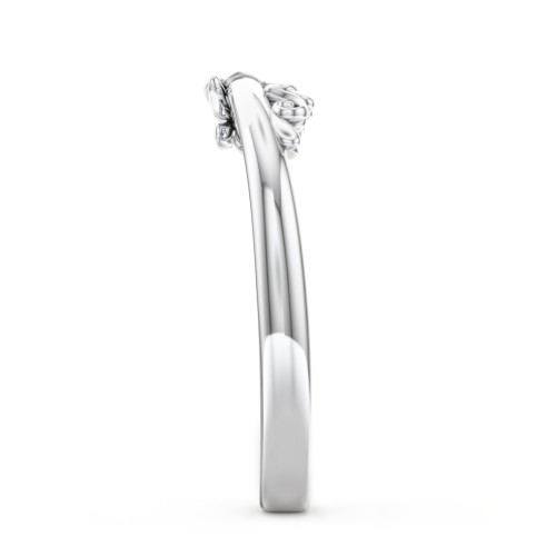 The Sophia Diamond Wedding Band – 10K White Gold with Lab Diamond