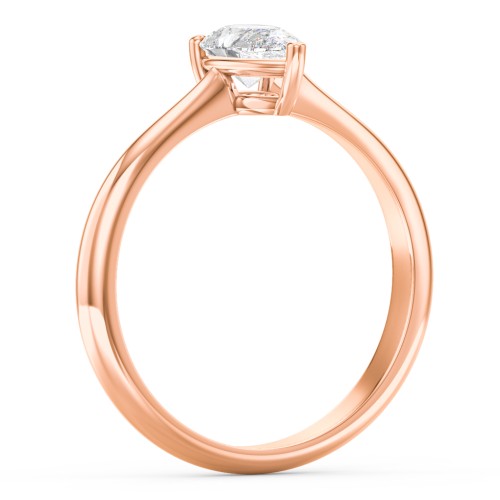 Classic Solitaire Engagement Ring – 10K Rose Gold