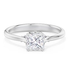 Solitaire Engagement Ring with Vintage Filigree Setting