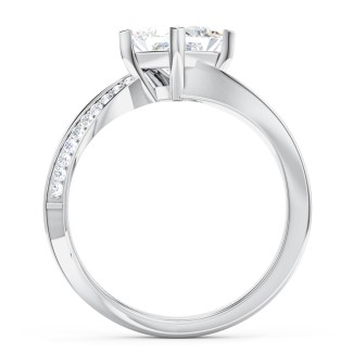 Solitaire with Shoulder Accents 2