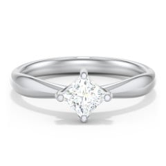 Classic Diamond Solitaire with 4 Prong Setting