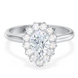 Classic Diamond Halo Engagement Ring