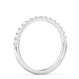 Micro-Pavé Half Eternity Diamond Band