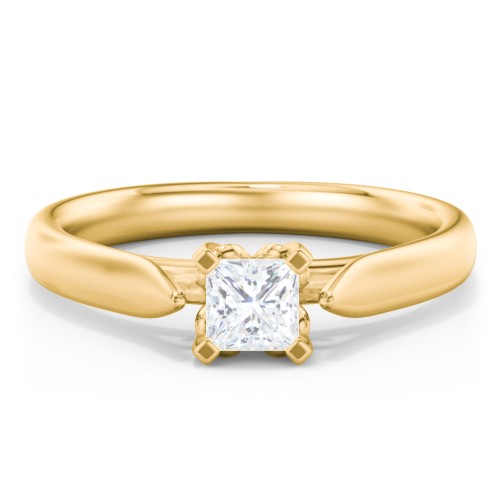 Classic Solitaire Engagement Ring with Cathedral Setting