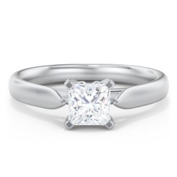 Classic Solitaire Engagement Ring with Cathedral Setting