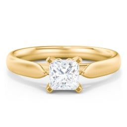 Classic Solitaire Engagement Ring with Cathedral Setting