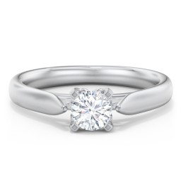 Classic Solitaire Engagement Ring with Cathedral Setting