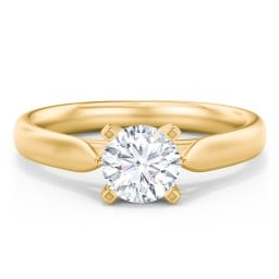 Classic Solitaire Engagement Ring with Cathedral Setting