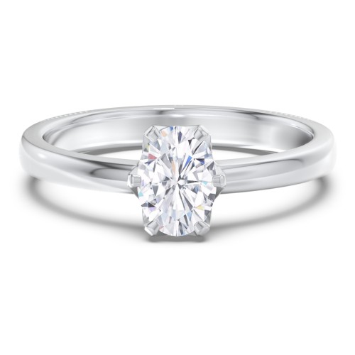 Classic 6-Prong Solitaire Diamond Engagement Ring – 14K White Gold
