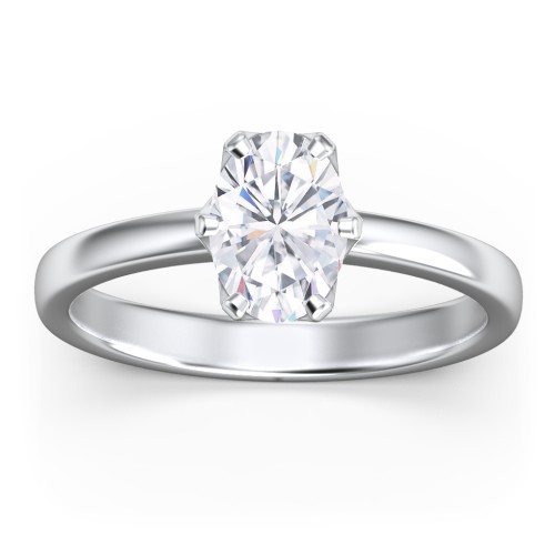 Classic 6-Prong Solitaire Diamond Engagement Ring – 14K White Gold
