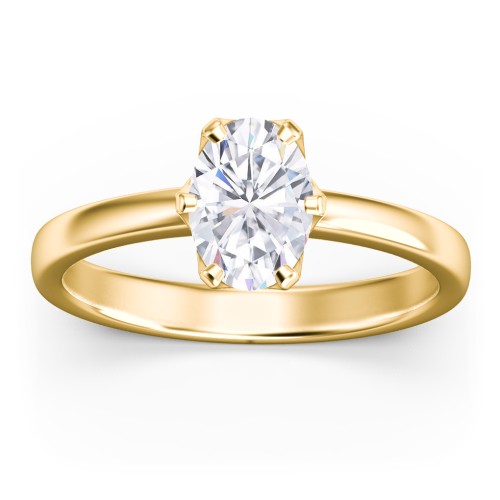 Classic 6-Prong Solitaire Diamond Engagement Ring – 10K Yellow Gold