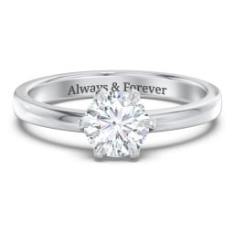 Classic 6-Prong Solitaire Diamond Engagement Ring