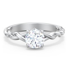 1.5 ct 4 Prong V Style Classic Solitaire Engagement Ring – Tiger Gems