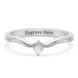 Solitaire Contour Band