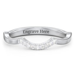Arched Band with Diamond Accents