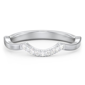 Arched Band with Diamond Accents