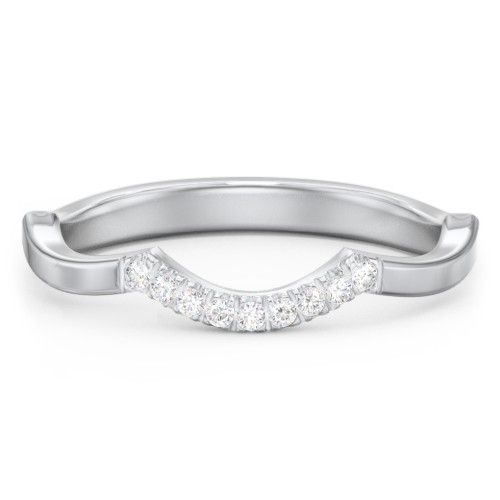 Arched Band with Diamond Accents