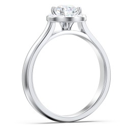 Classic Halo Solitaire Diamond Engagement Ring