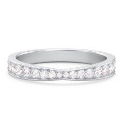 Tapered Half Eternity Diamond Band