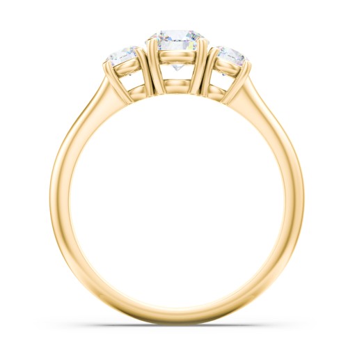 Classic 3-Stone Diamond Engagement Ring