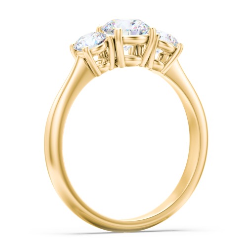 Classic 3-Stone Diamond Engagement Ring