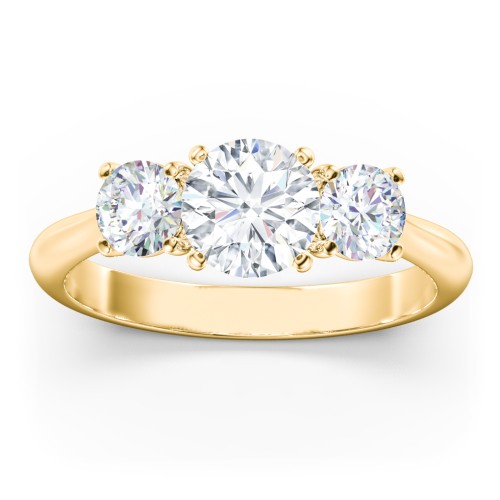 Classic 3-Stone Diamond Engagement Ring