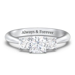 Classic 3-Stone Diamond Engagement Ring