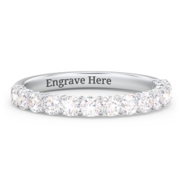 Classic Shared Prong Half Eternity Wedding Band - 3/4 ct. tw.