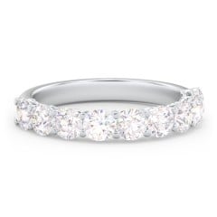 Classic Shared Prong Half Eternity Wedding Band - 1 1/2 ct. tw.
