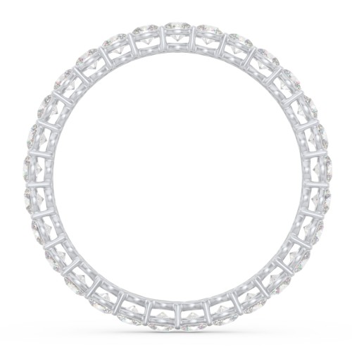 Classic Shared Prong Eternity Wedding Band - 3/4 ct. tw. – 14K White Gold with Lab Diamonds