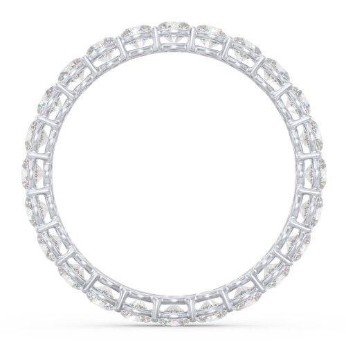Classic Shared Prong Eternity Wedding Band - 1 1/4 ct. tw. – 14K White Gold with Lab Diamonds