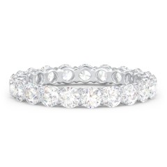 Classic Shared Prong Eternity Wedding Band - 2 ct. tw. – 14K White Gold with Lab Diamonds