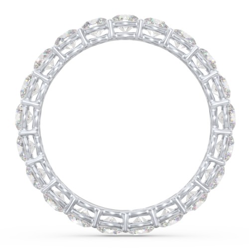 Classic Shared Prong Eternity Wedding Band - 2 ct. tw. – 14K White Gold with Lab Diamonds