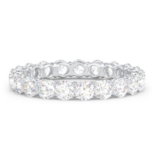 Classic Shared Prong Eternity Wedding Band - 2 ct. tw. – 14K White Gold with Lab Diamonds