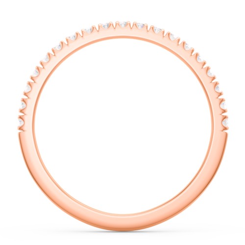 Micro Pavé Half Eternity Wedding Band - 1/4 ct. tw.