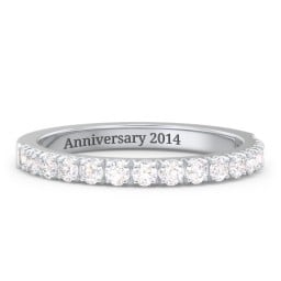 Micro Pavé Half Eternity Wedding Band - 1/2 ct. tw.
