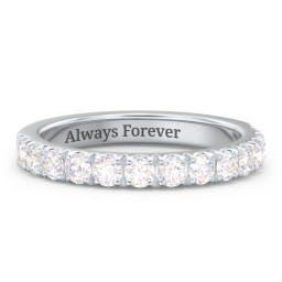 Micro Pavé Half Eternity Wedding Band - 3/4 ct. tw.