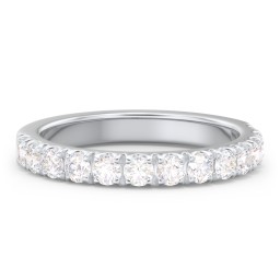 Micro Pavé Half Eternity Wedding Band - 3/4 ct. tw.