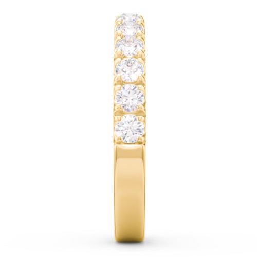 Micro Pavé Half Eternity Wedding Band - 3/4 ct. tw.