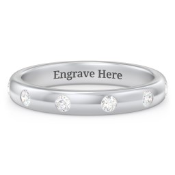 Flush Set Diamond Eternity Wedding Band