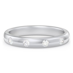 Flush Set Diamond Eternity Wedding Band
