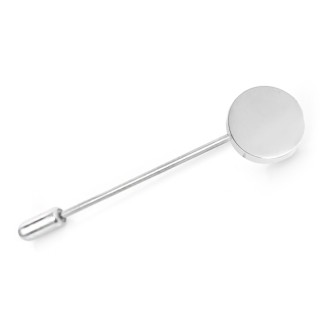 Men’s Engravable Initial Disc Lapel Stick Pin