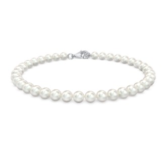 Freshwater Pearl Bracelet with Silver Clasp