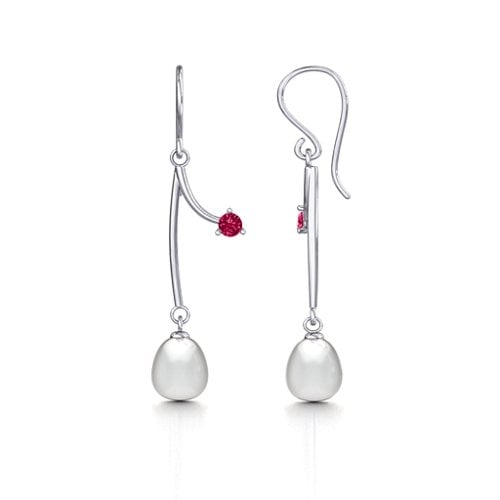Freshwater Pearl Vine Earrings