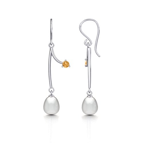 Freshwater Pearl Vine Earrings