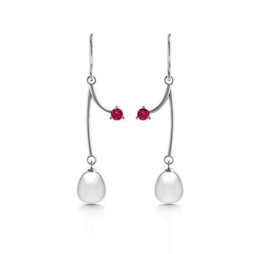 Freshwater Pearl Vine Earrings