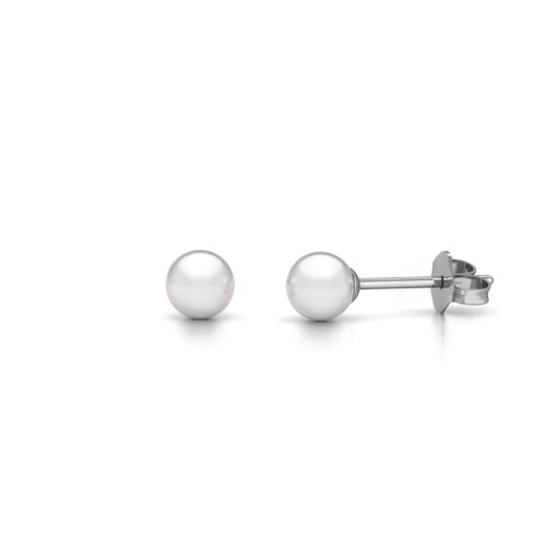 Classic Freshwater Pearl Stud Earrings – Sterling Silver