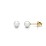 Classic Freshwater Pearl Stud Earrings – 10K Yellow Gold
