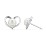 Sterling Silver Heart and Pearl Earrings – Sterling Silver