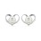 Sterling Silver Heart and Pearl Earrings – Sterling Silver